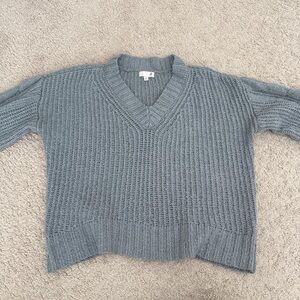 H&M Gray V-Neck Sweater